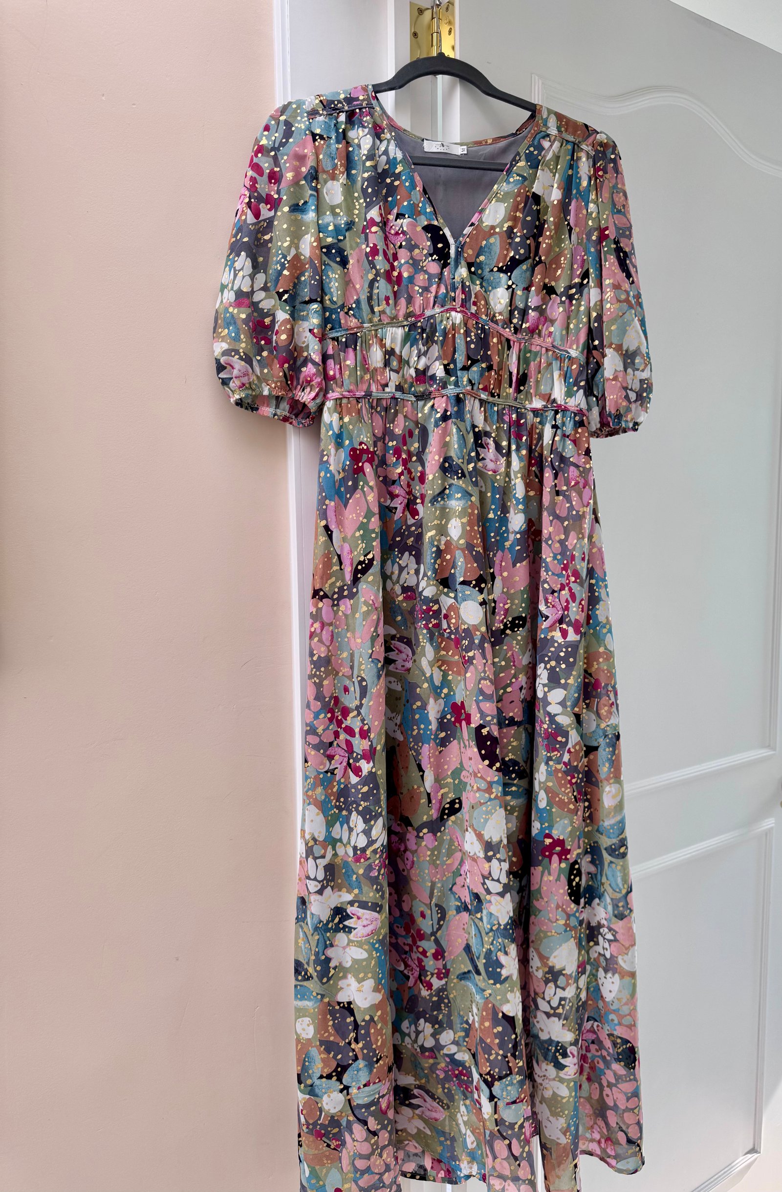 ✨ Vestido midi/largo estampado súper especial y artístico