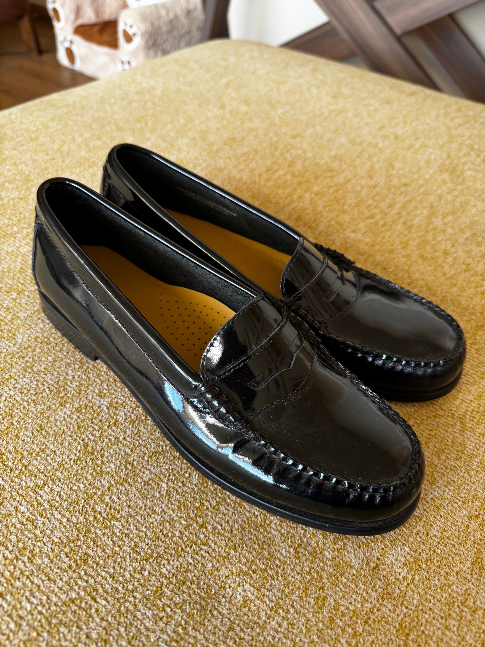Mocasines G.H. Bass Weejuns de piel negra – Talla 8½